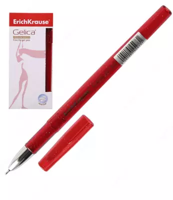 Гелевоя ручка красная