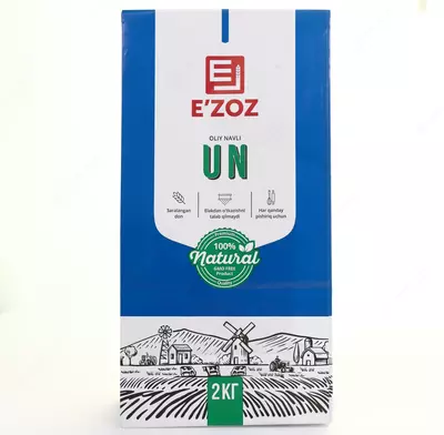 Пшеничная мука Эъзоз 2 кг — высший сорт для любой выпечки: от лепёшек до самсы