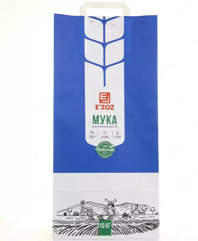 Bugʻdoy uni Ezoz 10 kg — yuqori navli