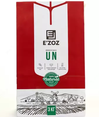 Пшеничная мука E'zoz 3 кг— первый сорт