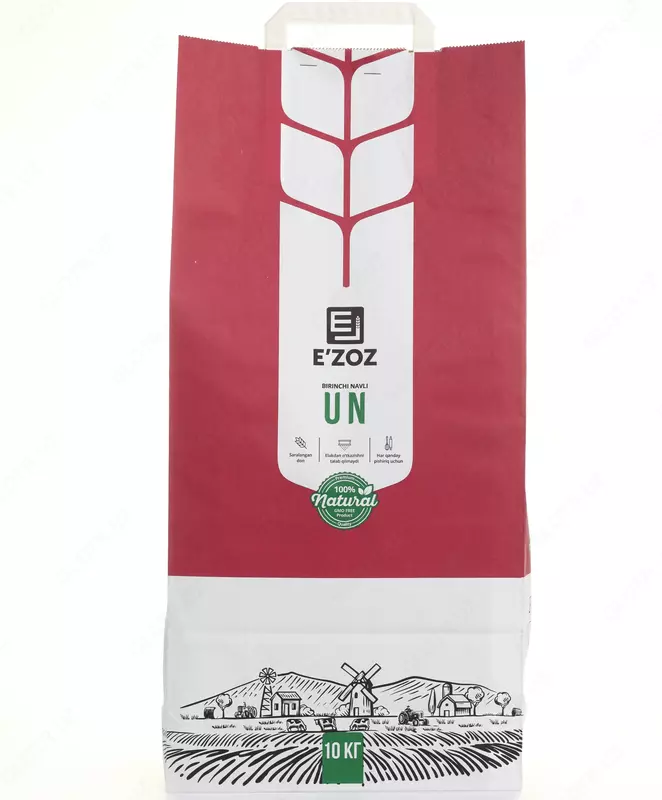 Bugʻdoy uni E'zoz 10 kg — birinchi nav