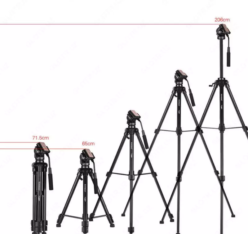 baland va mustahkam shtativ.