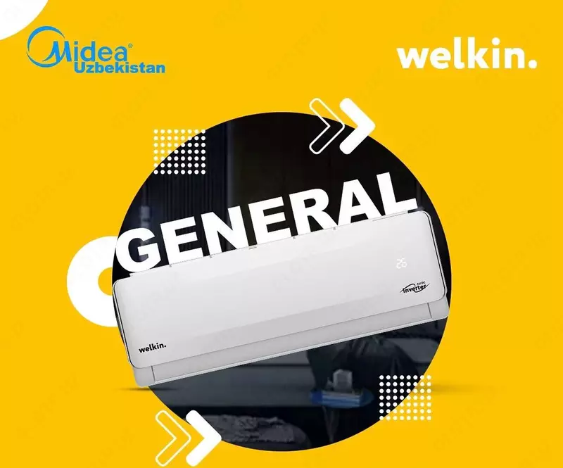 Кондиционер Welkin General 9000 BTU Инвертор WiFi