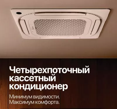 Четырёхпоточный кассетный кондиционер Midea GIFU 60 60000 BTU