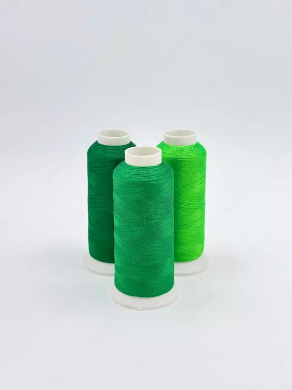 Шелковые нитки для вышивки. Полиэстер. Цвет: Зеленный - от {0} сум