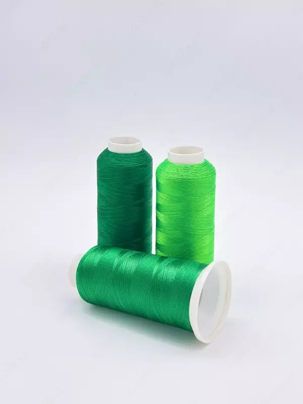 от {0} сум Шелковые нитки для вышивки. Полиэстер. Цвет: Зеленный