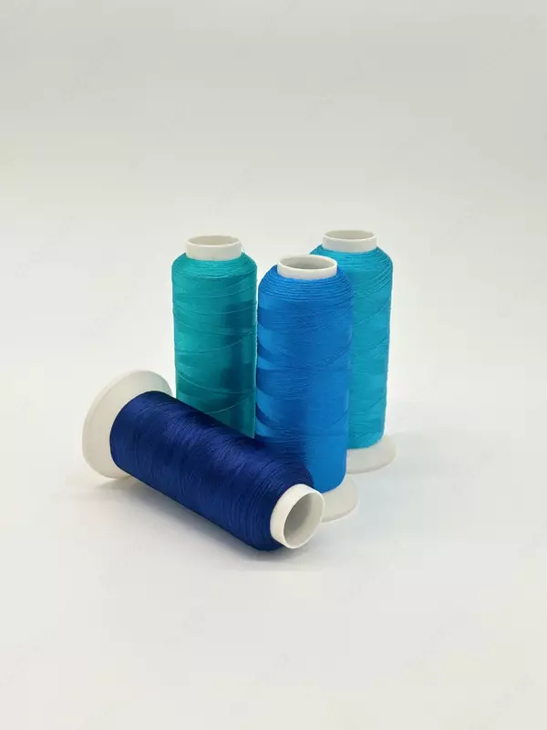 Kashtachilik uchun ipak tolalar. Polyester. Rangi: Ko‘k - {0} so'mdan