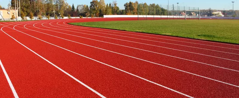 Окраска беговой дорожки