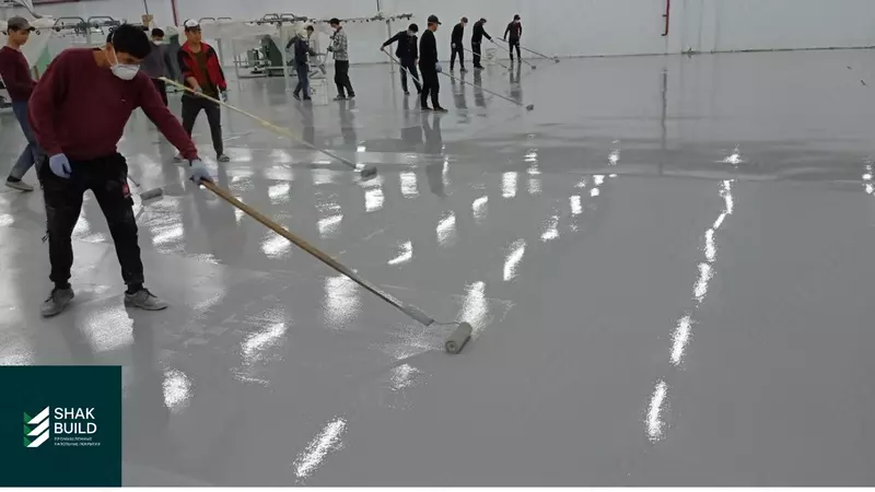 Тонкослойное наливное покрытие пола Только в розницу