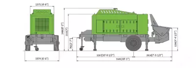 Стационарный бетононасос KTP1310 - Цена по запросу