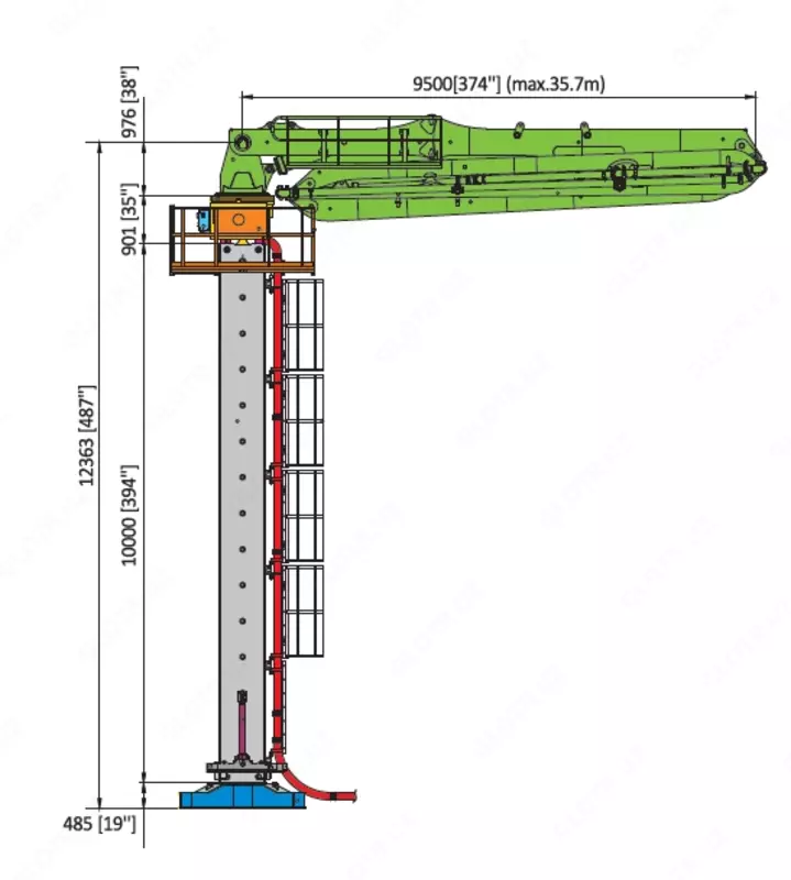 Распределительная стрела KB-M36R