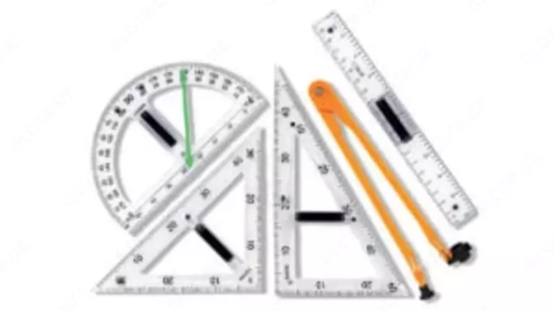 Набор магнитных линеек прозрачный (5шт)