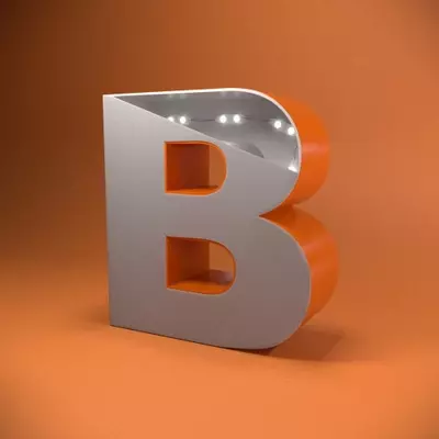 Объемные световые буквы из акрила