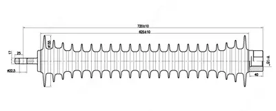 Фиксаторный изолятор ФСПКр 70-25/1