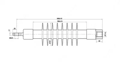 Фиксаторный изолятор ФСПКр 70-25/0