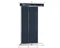 Дверь лифтовой шахты - 900×2000 мм