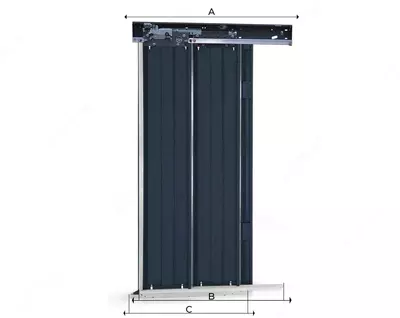 Дверь шахты лифта - 900×2000 мм