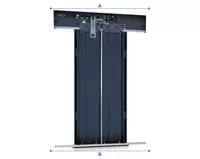 Lift kabinasi eshigi — markazdan ochiladigan  o‘lchami 70sm 80sm 90sm