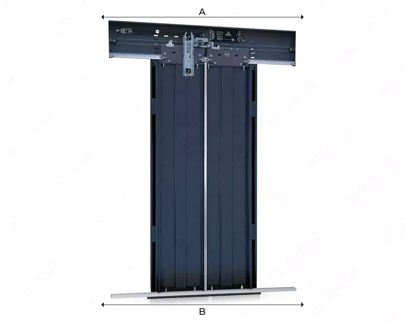 Lift kabinasi eshigi — markazdan ochiladigan  o‘lchami 70sm 80sm 90sm