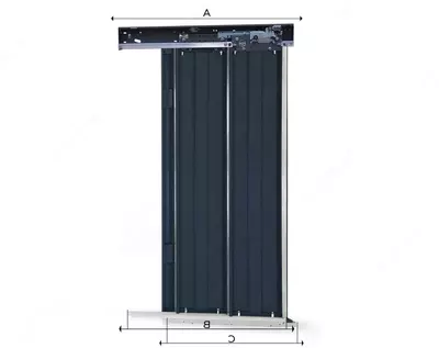  Teleskopik lift shaxta eshigi 70 sm 80 sm 90 sm - 