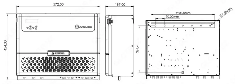  ARCUBE MR 7.5 kW Mashinali Boshqaruv Stansiyasi - 