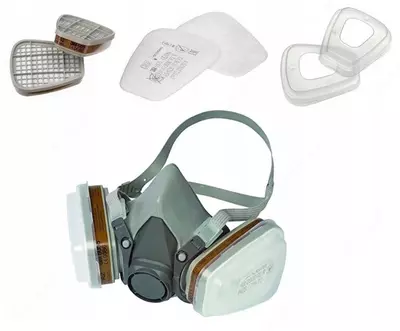  3M 7502 respirator niqobi  original  chang  gaz va kimyoviy moddalardan himoya qiladi - 