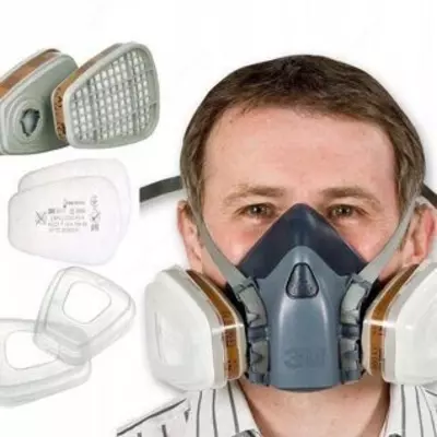   3M 7502 respirator niqobi  original  chang  gaz va kimyoviy moddalardan himoya qiladi