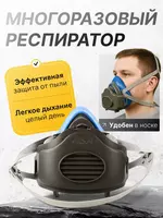 Respirator niqob – chang va kimyoviy moddalar himoyasi