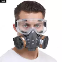 Многоразовый респиратор с очками. Оптовая цена — напрямую от поставщика. Оригинал.