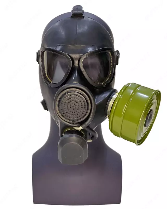  Sovet ishlab chiqarilgan PMK-2 gaz maskasi Filtrni ikki tomonlama biriktirish Sozlanadigan kamarlar Filtr komplektga kiritilgan Chakana savdo