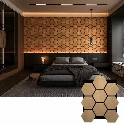 Декоративные акустические панели из МДФ.