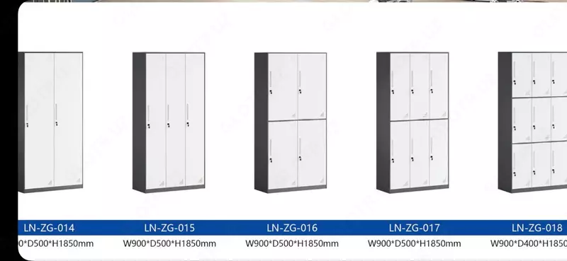 Kiyim almashtirish uchun metall shkaf - Kiyimlar uchun shkaflar