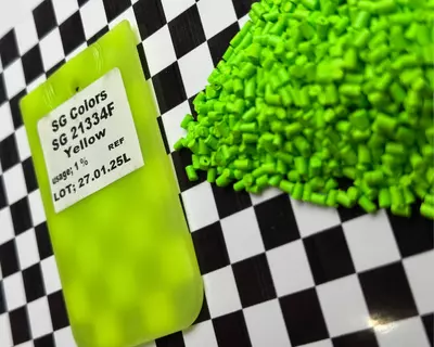 Желтый Yellow SG 21334 F (Fluorescent) - Masterbatch (PP  LDPE  LLDPE  HDPE)