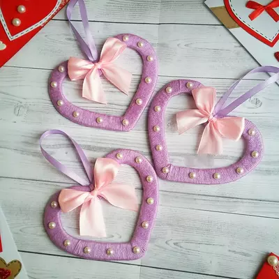 Топиарий с сердцами. Романтический подарок. OksMikh Workshop