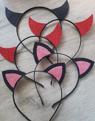 Тематические ободки "Чертенок" Хэллоуин