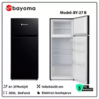 2 213 197.6 so'm Bayoma BY-27S muzlatkich