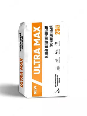 Клей плиточный усиленный ULTRA MAX Клей плиточный усиленный ULTRA MAX
