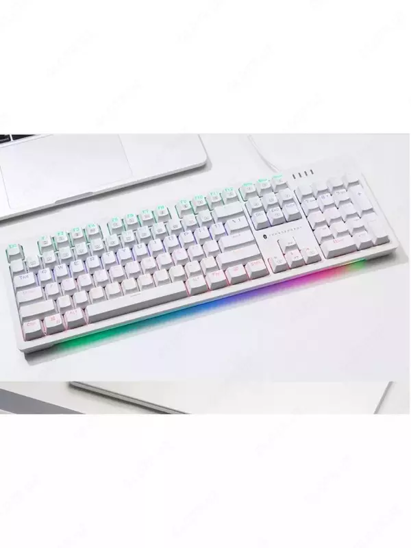 Клавиатура Thunderobot KG3104R (Механическая | Проводная | Красные переключатели | RGB) Белая Только в розницу