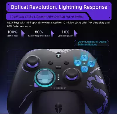 Thunderobot G80 gamepad (Bluetooth + Simsiz + Simli | PC / Switch / iOS / Android)