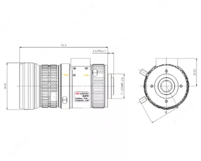 Вариофокальный 8Мp объектив 1/1.8" HV1140D-8MPIR - 11-40мм Только в розницу