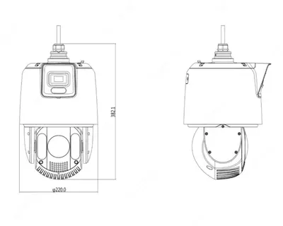 4 MP 32x tezkor gumbazli IP-kamera IR yoritgich bilan DS-2SE7C432MW-AEB Chakana savdo