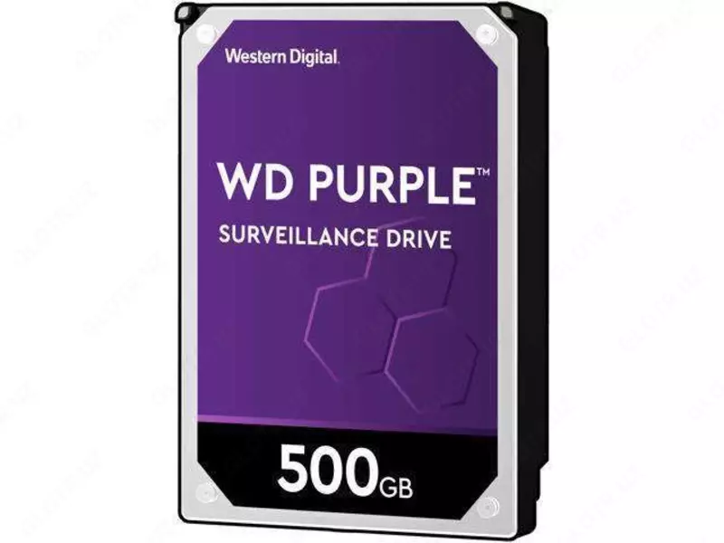 WD Purple WD05PURX-78 — videokuzatuv uchun HDD 500 GB (24/7)