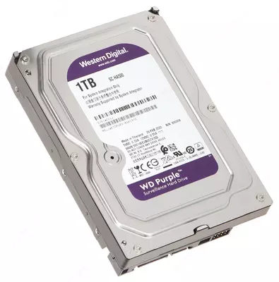  WD10PURX-78 WD Purple (Binafsha) 1TB HDD — videokuzatuv uchun professional disk  Hikvision (RES) - 