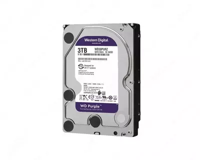  WD30PURX-78 WD Purple (Binafsha) 3TB HDD — videokuzatuv uchun professional disk  Hikvision (Original) - 