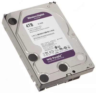  WD40PURX-78 WD Purple (Binafsha) 4TB HDD — videokuzatuv uchun professional disk  Hikvision (RES) - 