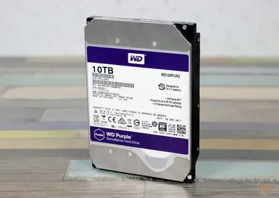  WD100PURX-78 WD Purple (Binafsha) 10TB HDD — videokuzatuv uchun professional disk  Hikvision (RES) - 