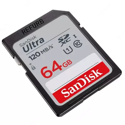   SanDisk Ultra microSDHC UHS-I 64GB — карта памяти (Class 10  до 100 МБ/с)