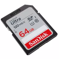   SanDisk Ultra microSDHC UHS-I 64GB — карта памяти (Class 10  до 100 МБ/с)