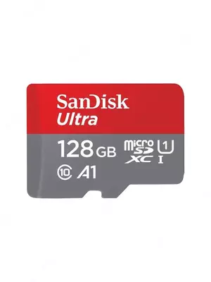 SanDisk Ultra microSD UHS-I 128GB — карта памяти (Class 10  до 100 МБ/с)