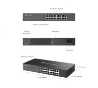   ES216G Omada 16-Port Gigabit Easy Managed Switch